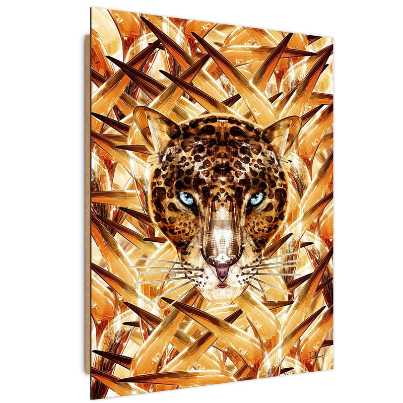 Dekoratīvais panelis - Cheetah Image Animal Print Orange 
