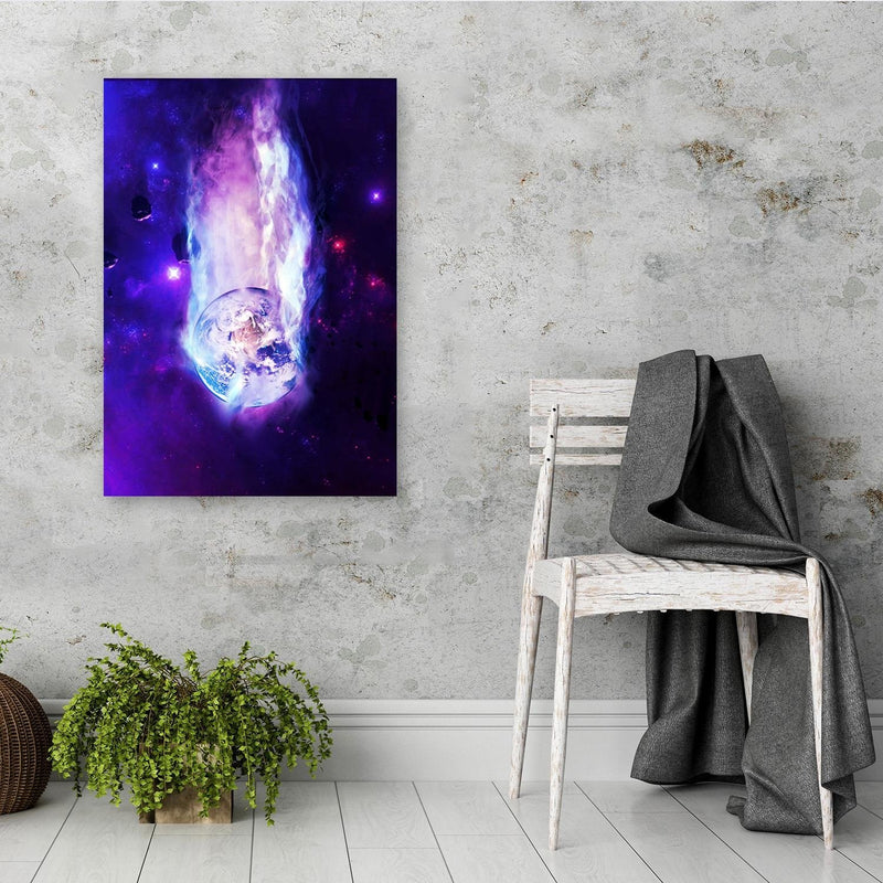 Dekoratīvais panelis - Space Wall Art Purple 
