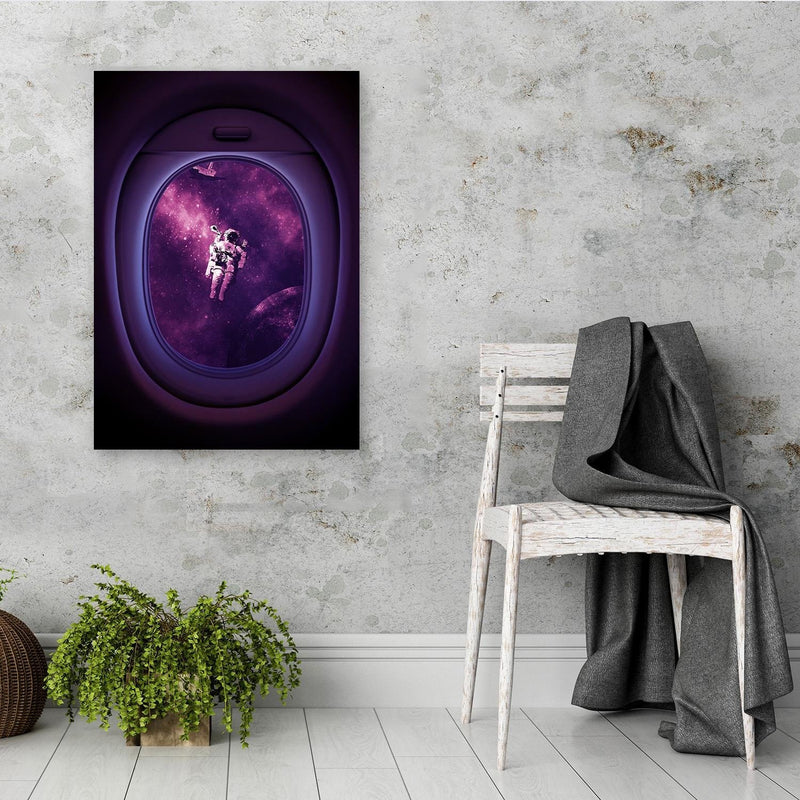 Dekoratīvais panelis - Artwork Image Astronaut Purple 