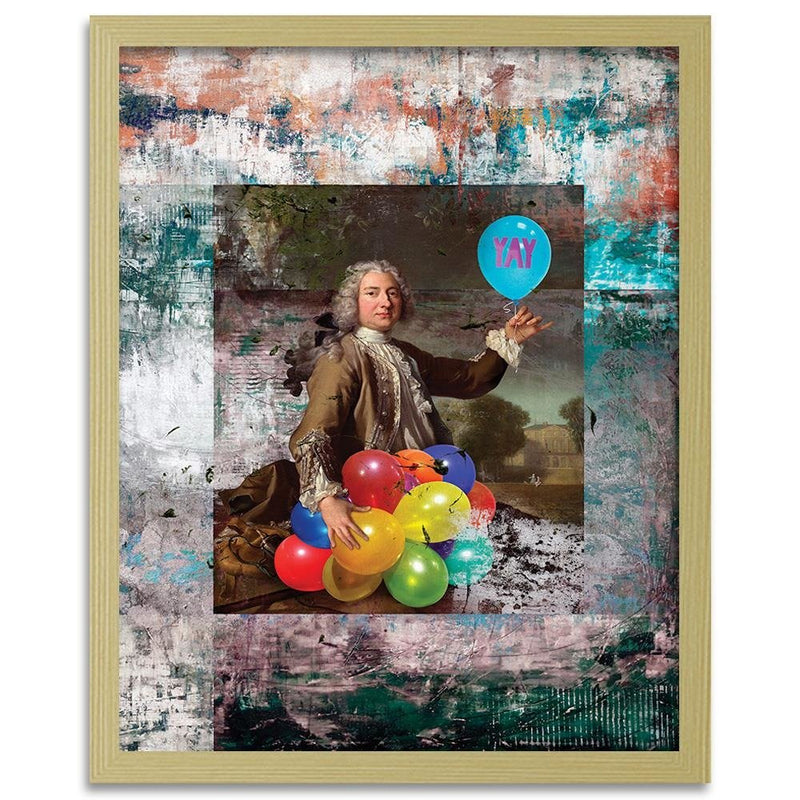 Glezna bēšā rāmī - Baroque Rococo Balloons 