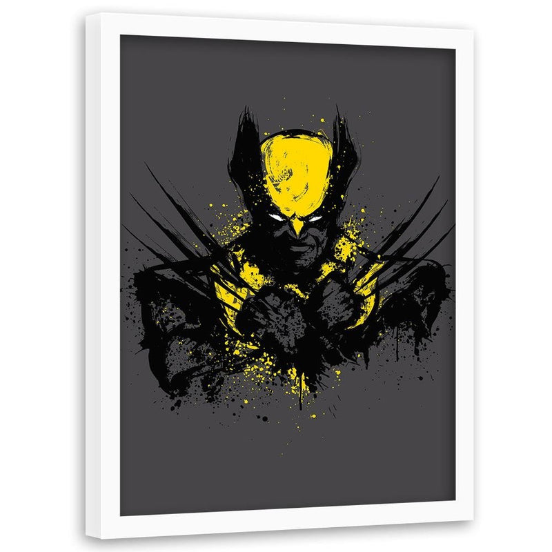 Glezna baltā rāmī - Mutant Rage Yellow 