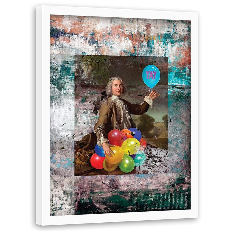 Glezna baltā rāmī - Baroque Rococo Balloons 