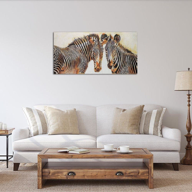 Dekoratīvais panelis - Painted zebras  
