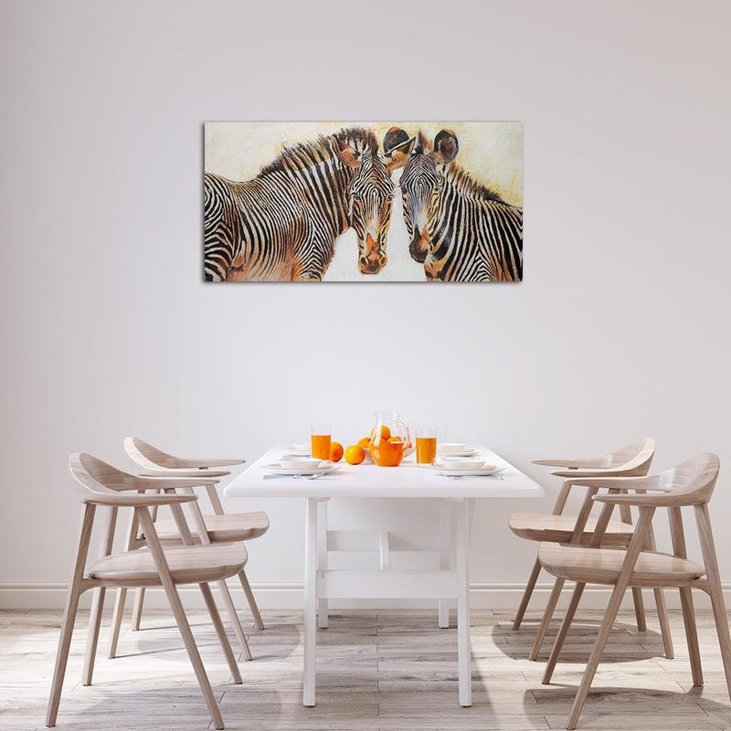 Dekoratīvais panelis - Painted zebras  