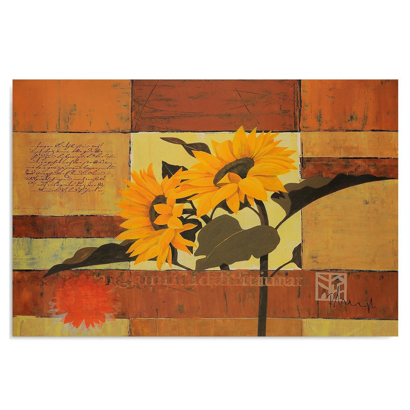 Dekoratīvais panelis - Painted sunflowers  