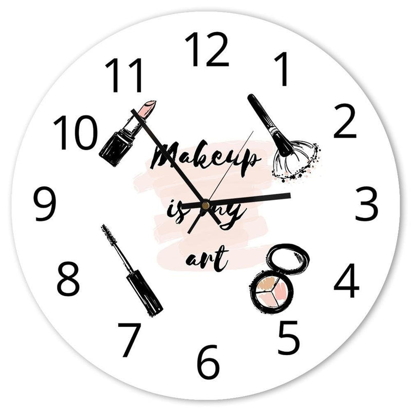Dekoratīvais sienas pulkstenis Makeup time 