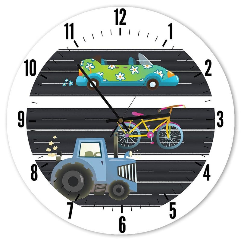 Dekoratīvais sienas pulkstenis The race against time  