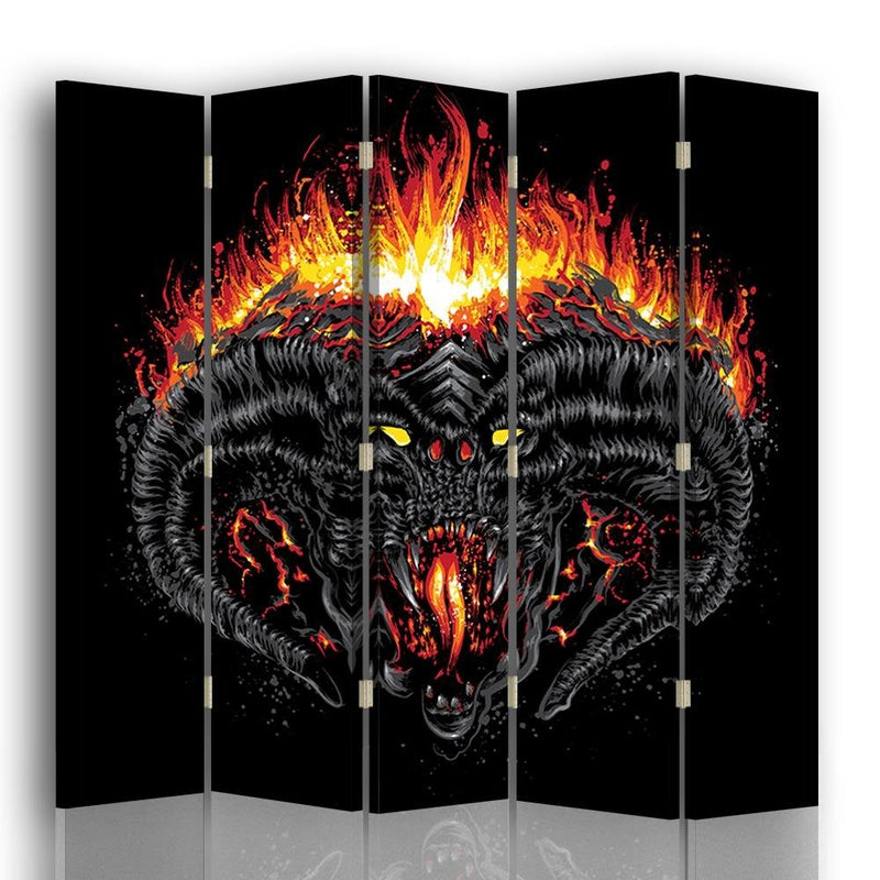Aizslietnis, 5 paneļi, Divpusējs, kanva, The great demon 