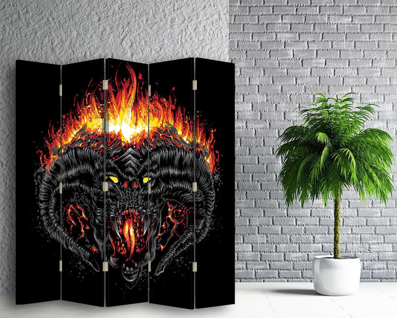 Aizslietnis, 5 paneļi, Divpusējs, kanva, The great demon 