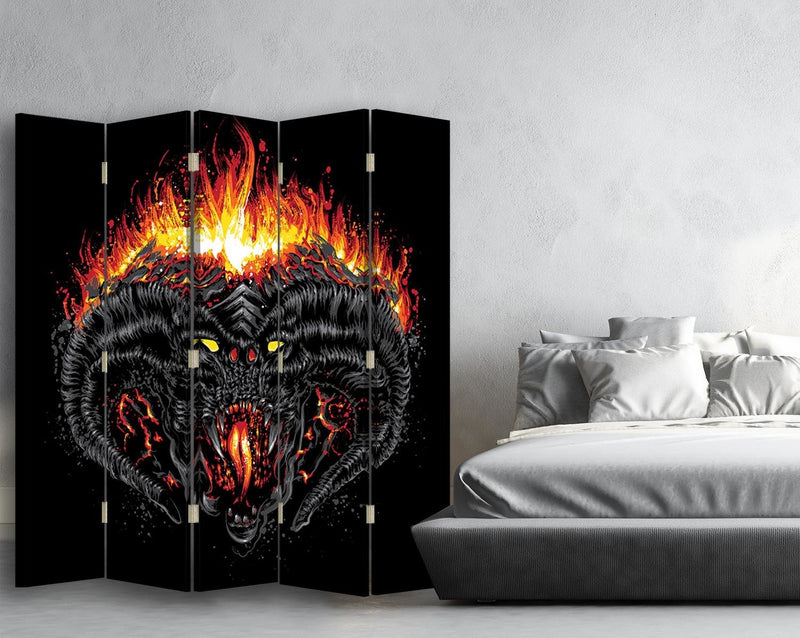 Aizslietnis, 5 paneļi, Divpusējs, kanva, The great demon 