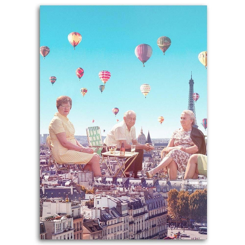 Dekoratīvais panelis - Balloons Above The Paris 