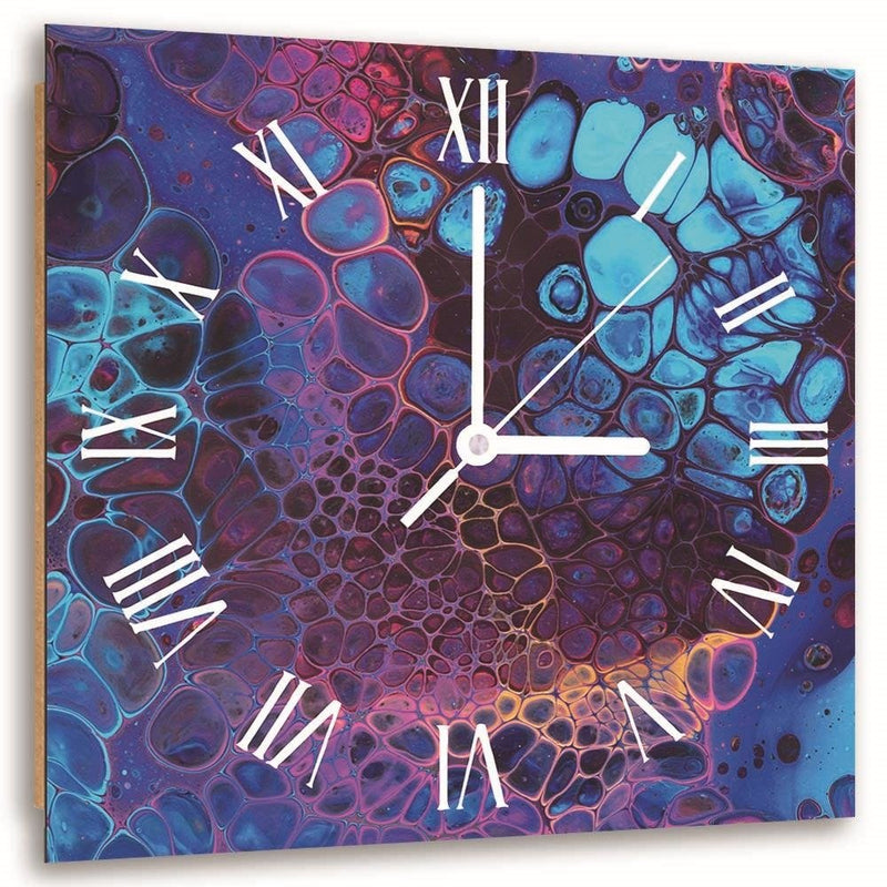 Dekoratīvais sienas pulkstenis Purple marble 