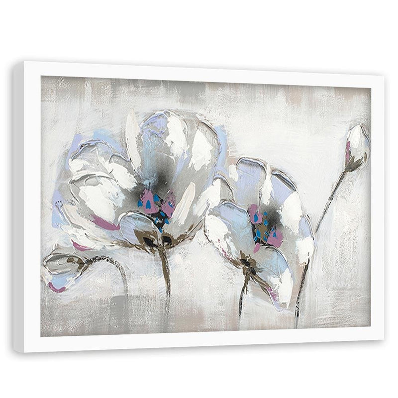 Glezna baltā rāmī - Orchid Abstraction 
