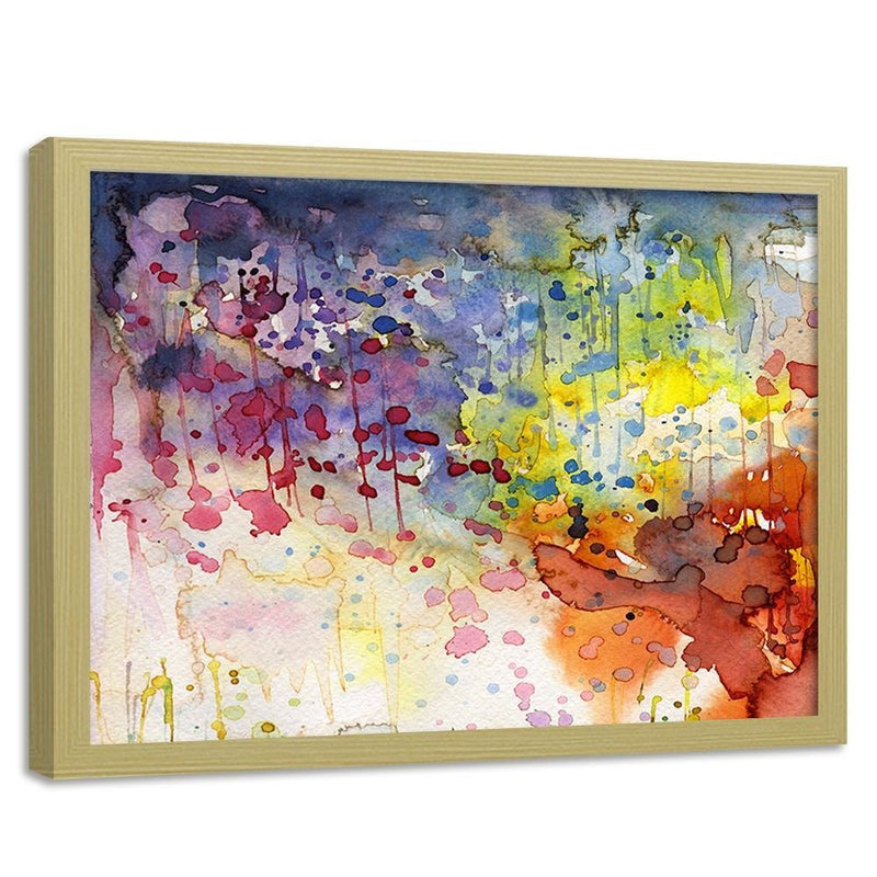 Glezna bēšā rāmī - Colourful Abstraction 