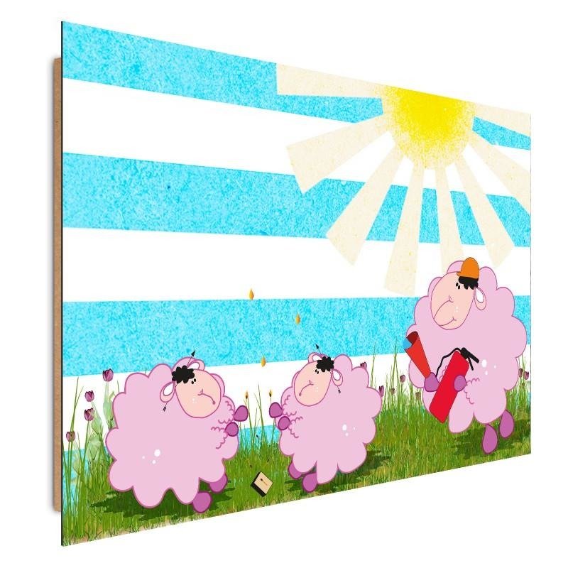 Dekoratīvais panelis - Three Sheep 
