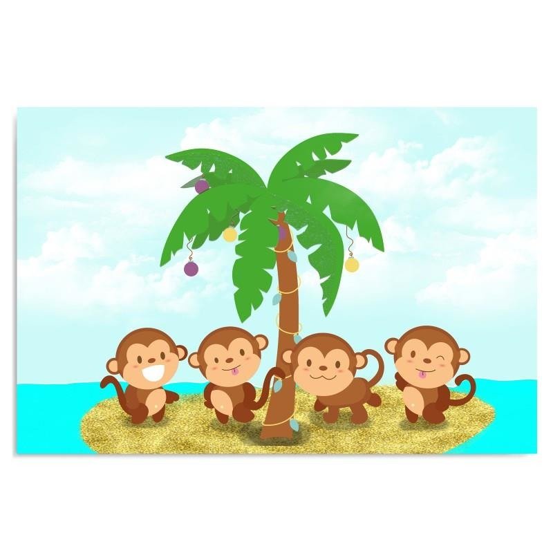 Dekoratīvais panelis - Four Monkeys 