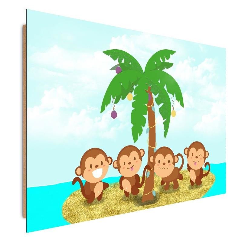 Dekoratīvais panelis - Four Monkeys 