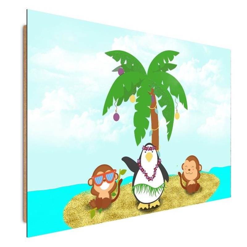 Dekoratīvais panelis - Monkeys And Penguin 