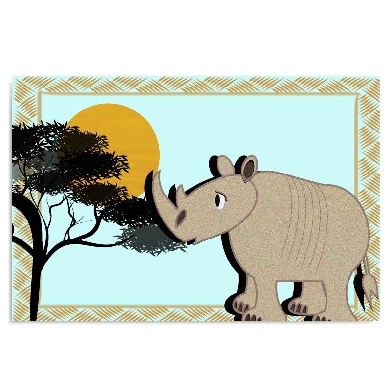 Dekoratīvais panelis - Rhinoceros 