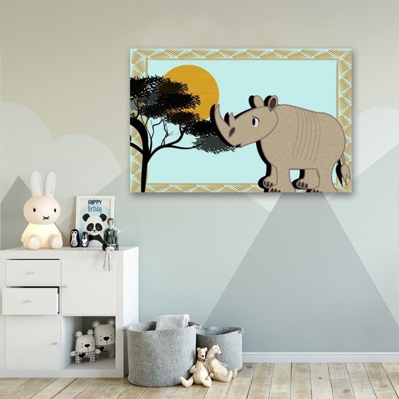 Dekoratīvais panelis - Rhinoceros 