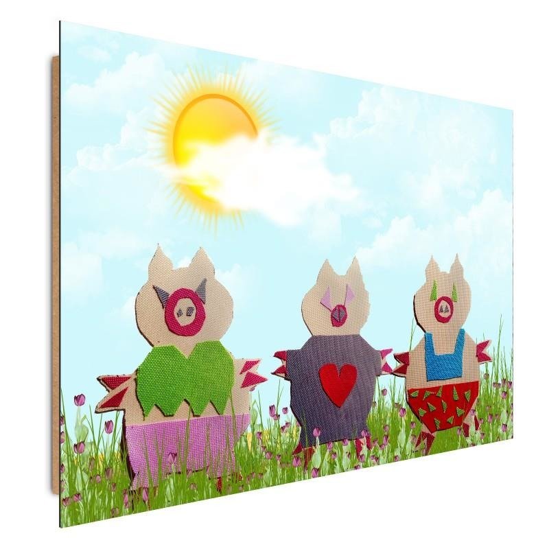 Dekoratīvais panelis - Three Little Pigs 