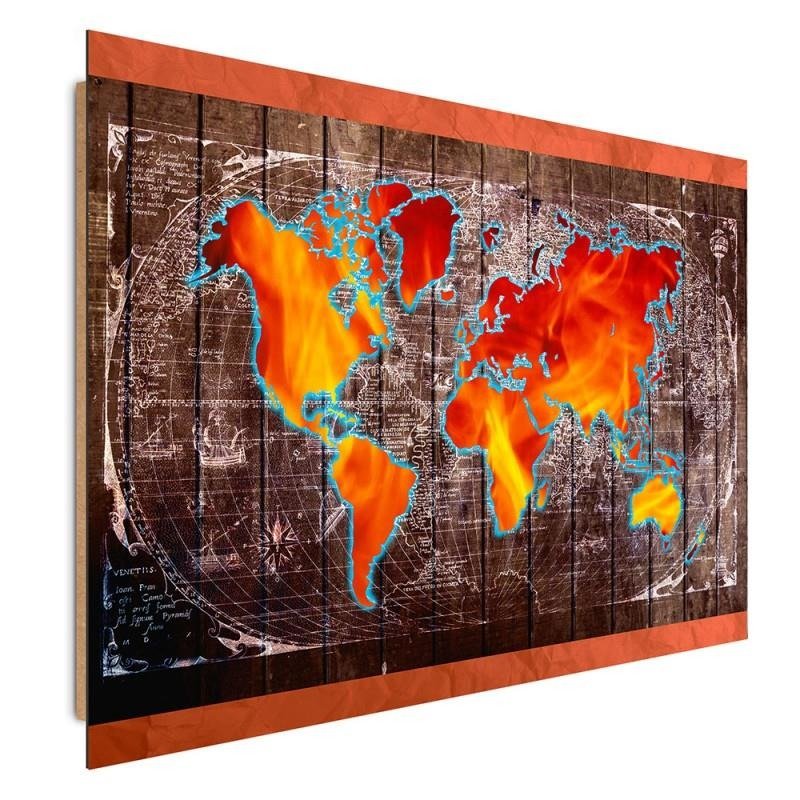 Dekoratīvais panelis - Map Of The World 