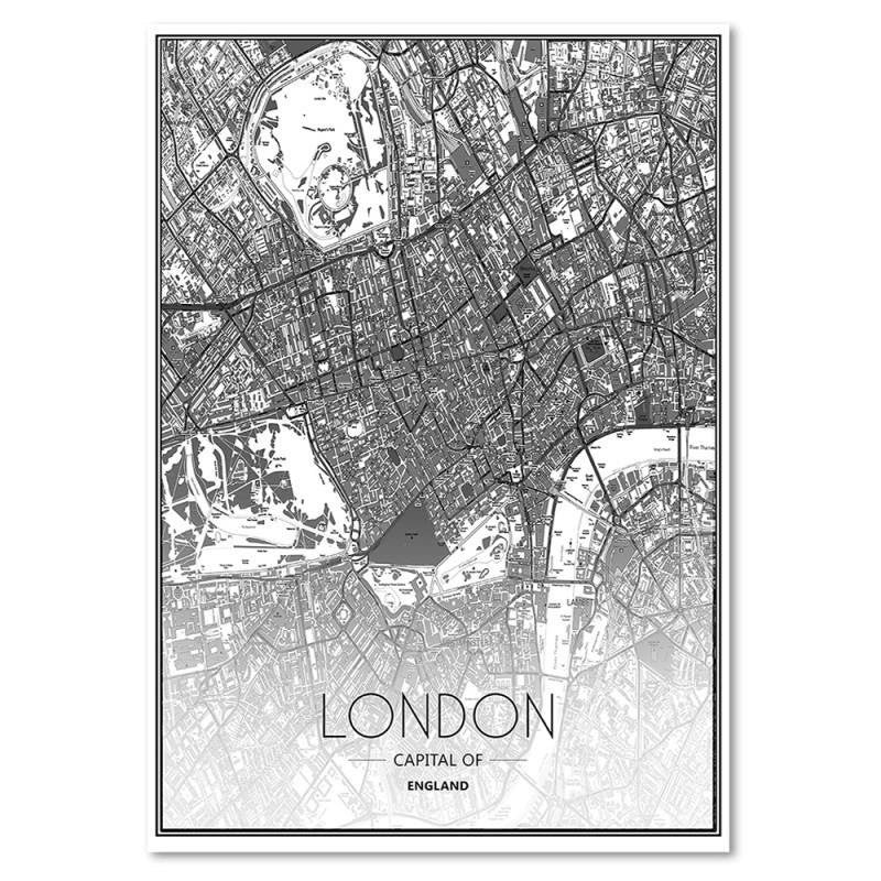 Dekoratīvais panelis - Map Of London 