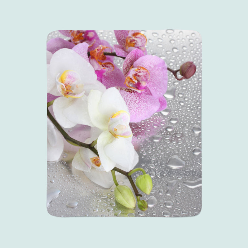 Flīsa pleds Orchids and Rain
