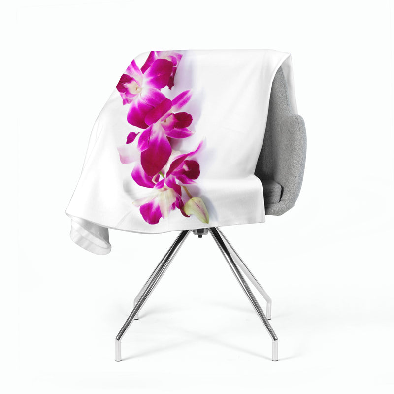 Flīsa pleds Purple-Crimson Orchid