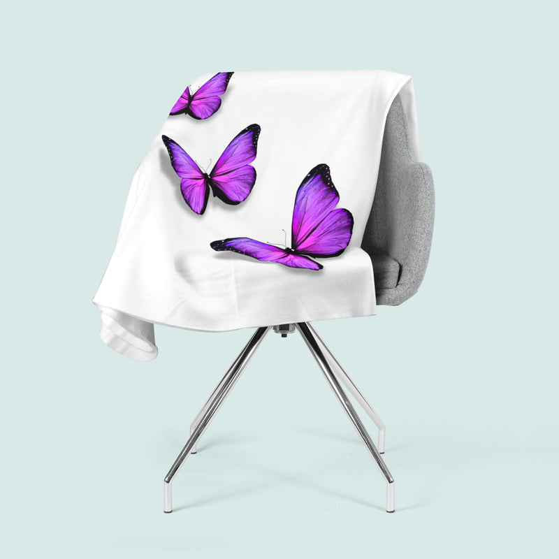 Flīsa pleds Purple Butterfly