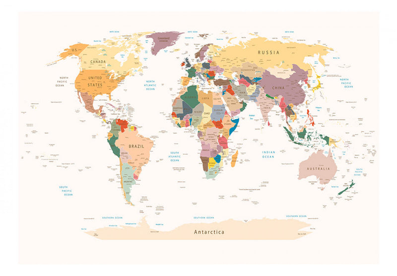 Fototapetes - Pasaules karte