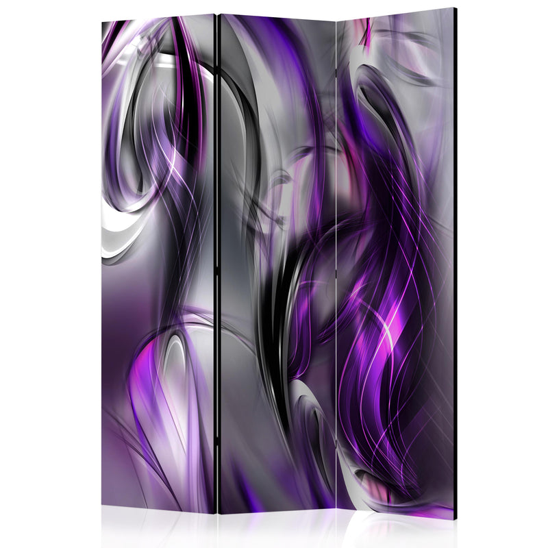 Aizslietnis 3-daļīgs - Violetie virpuļi 1 (135x172cm)