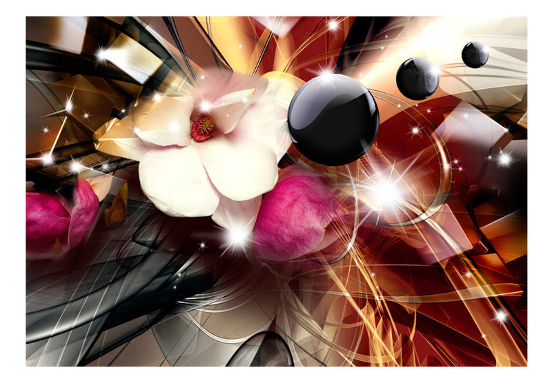 Fototapetes ar ziediem - Krāsu abstrakcija