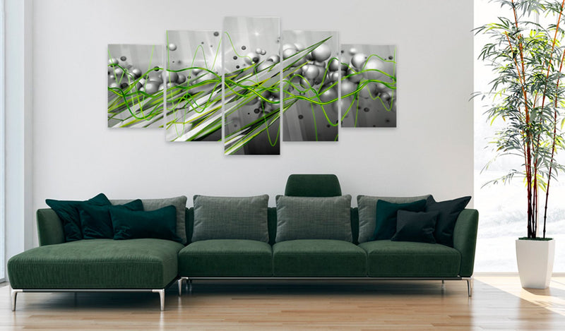 Glezna ar akrila stiklu - Zaļais ritms