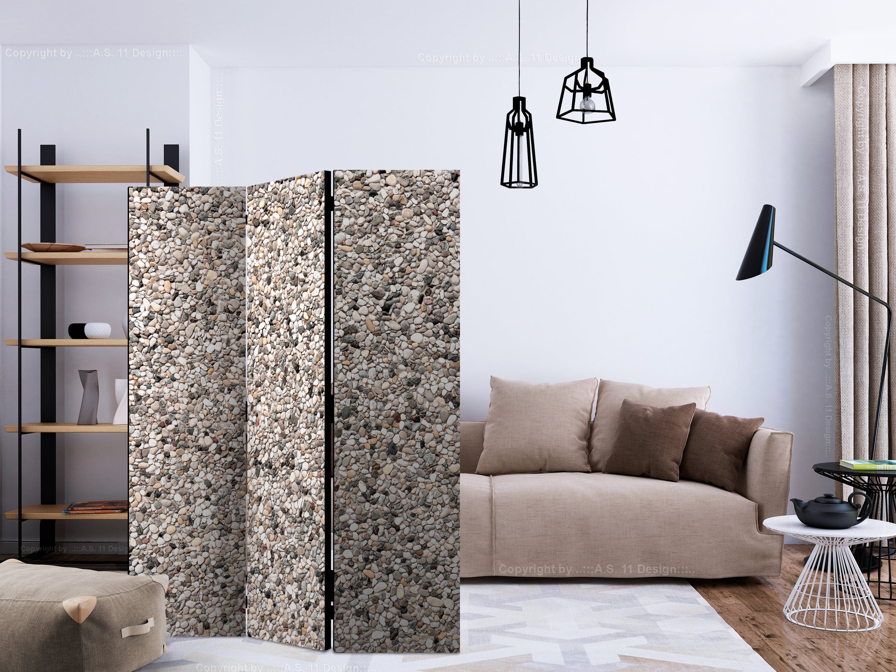 Aizslietnis 3-daļīgs - Akmens valdzinājums (135x172cm) 135x172 cm Home Trends