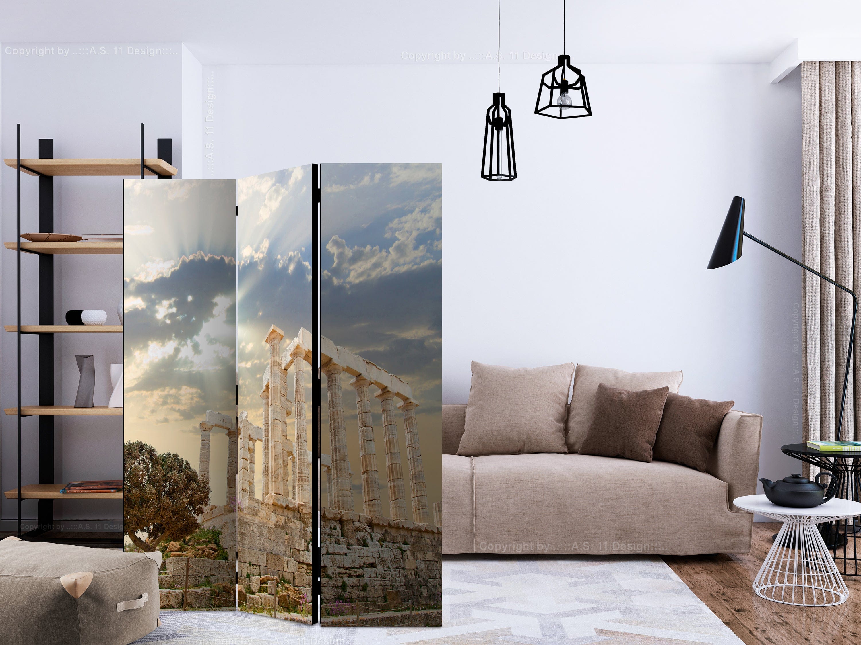 Aizslietnis 3-daļīgs - Akropole, Grieķija (135x172cm) 135x172 cm Home Trends