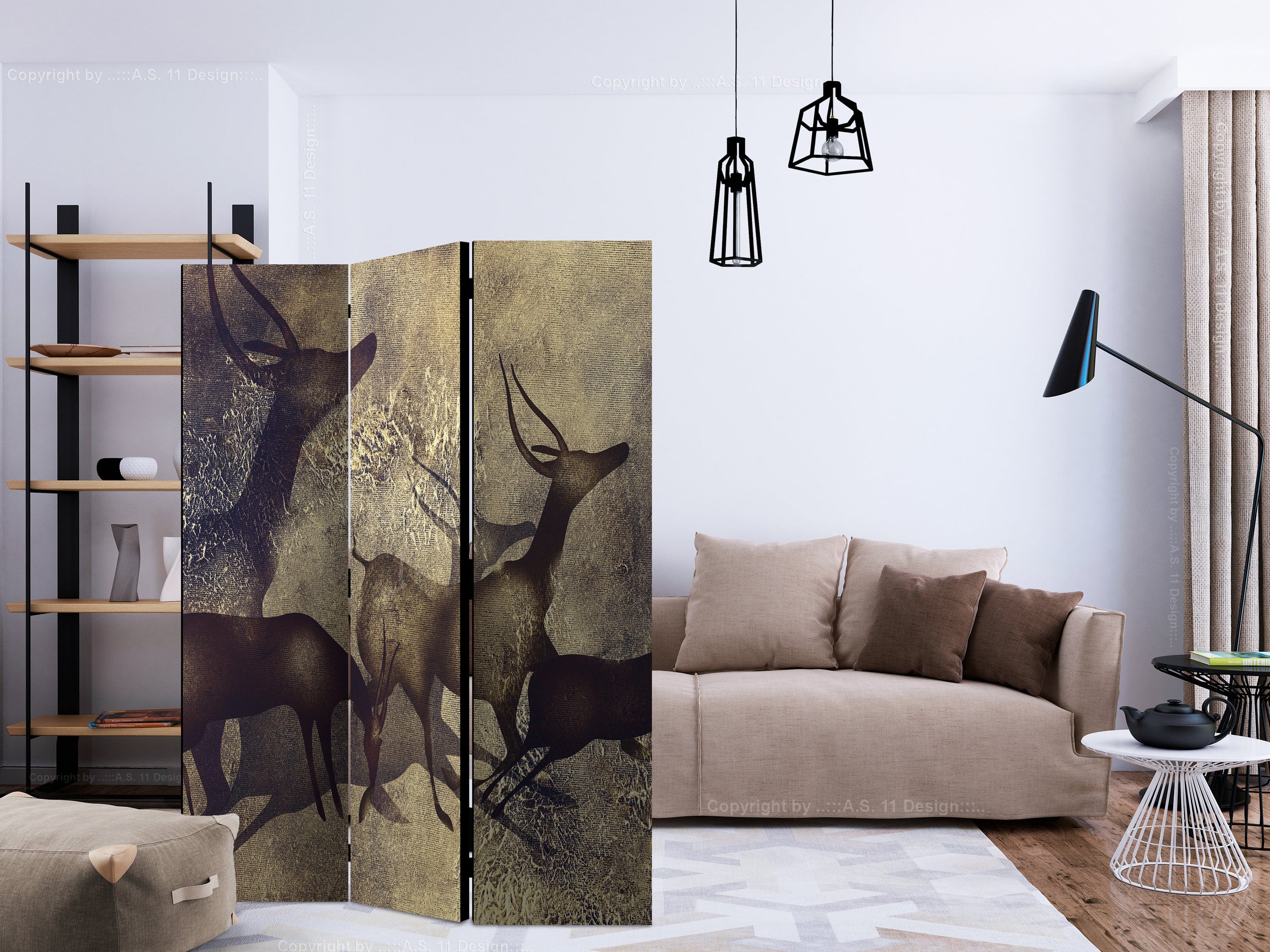 Aizslietnis 3-daļīgs - Antilopes (135x172cm) 135x172 cm Home Trends