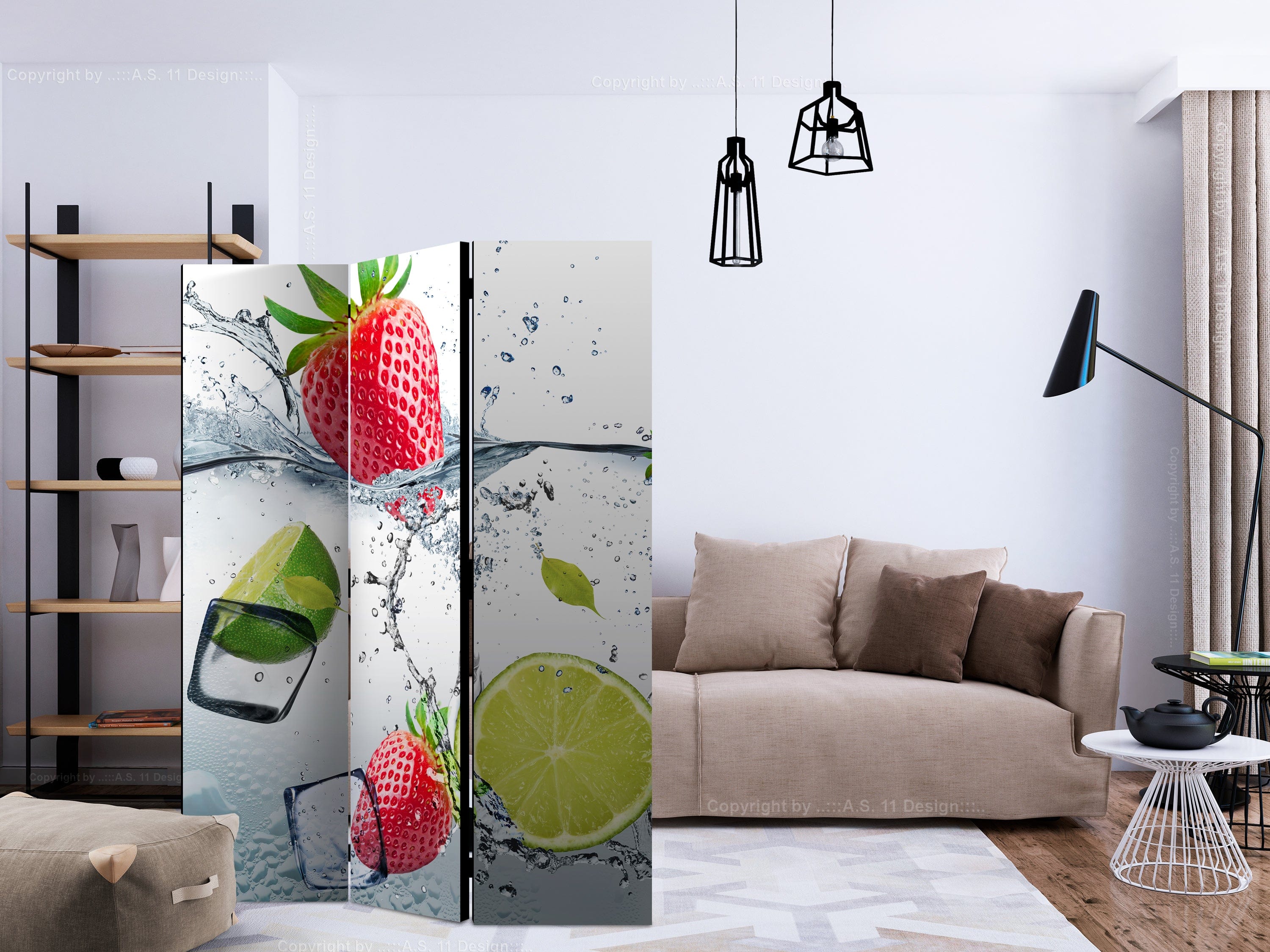 Aizslietnis 3-daļīgs - Augļu kokteilis (135x172cm) 135x172 cm Home Trends