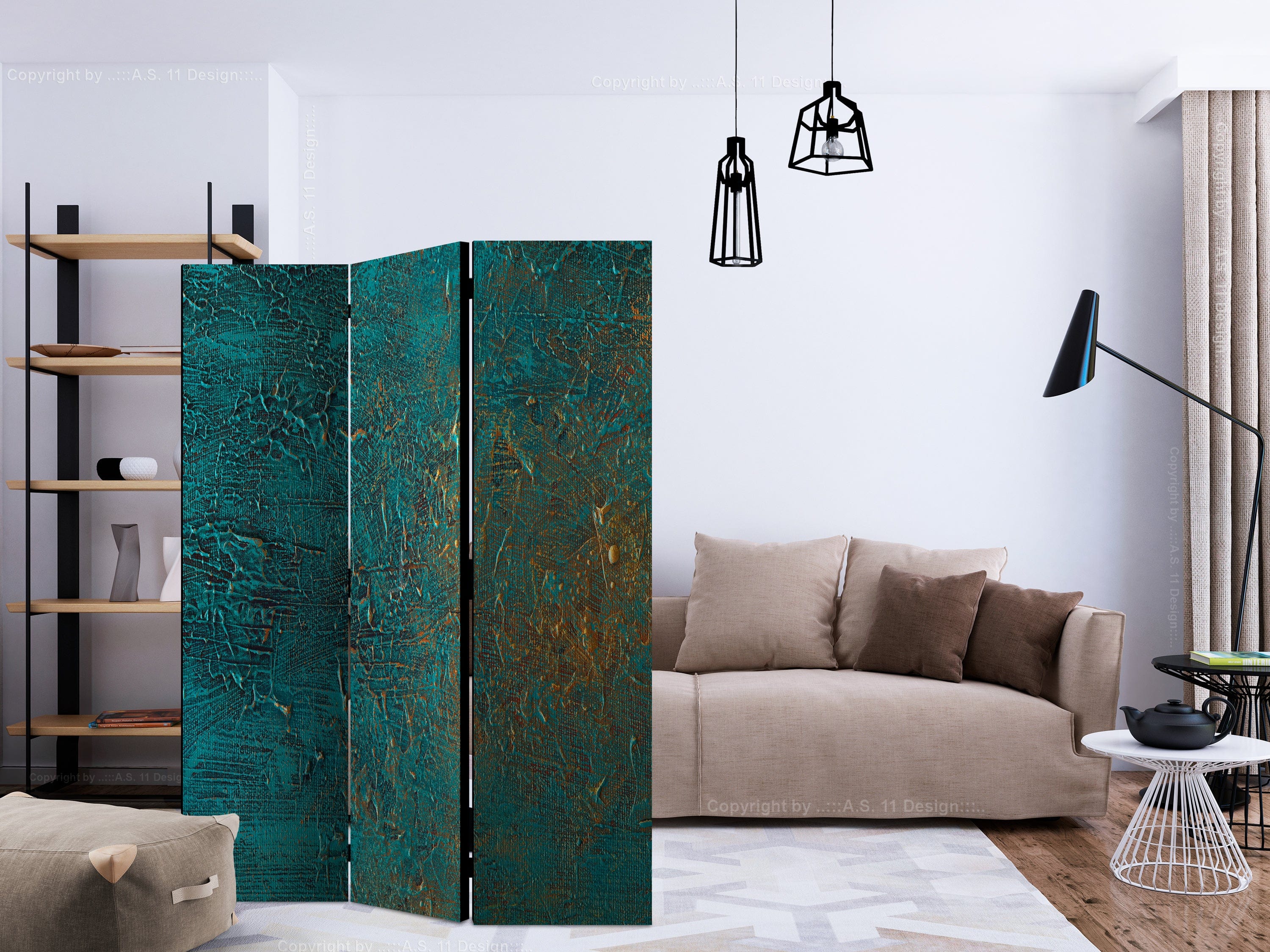 Aizslietnis 3-daļīgs - Azūra spogulis (135x172cm) 135x172 cm Home Trends