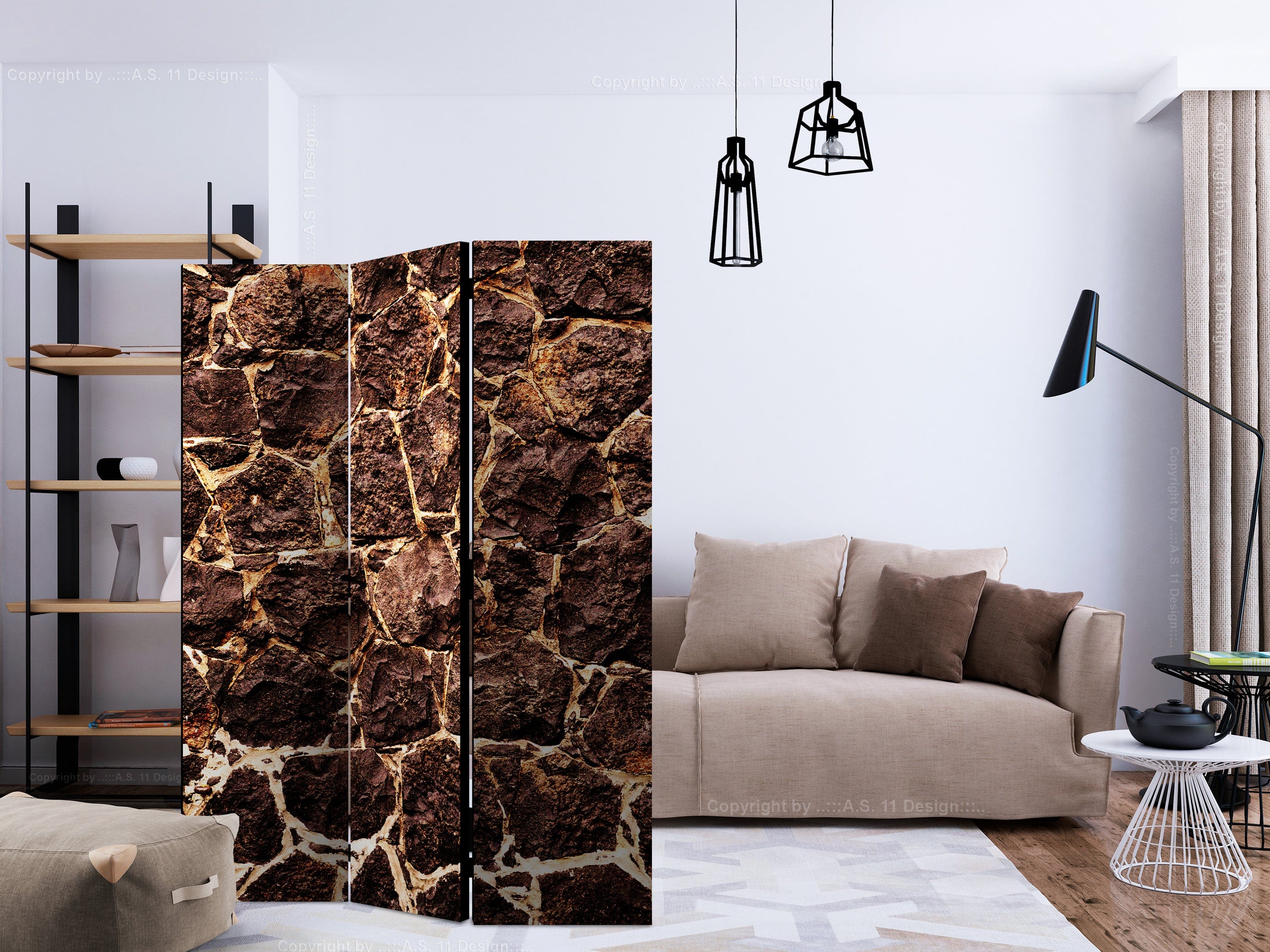 Aizslietnis 3-daļīgs - Brūnā ala (135x172cm) 135x172 cm Home Trends