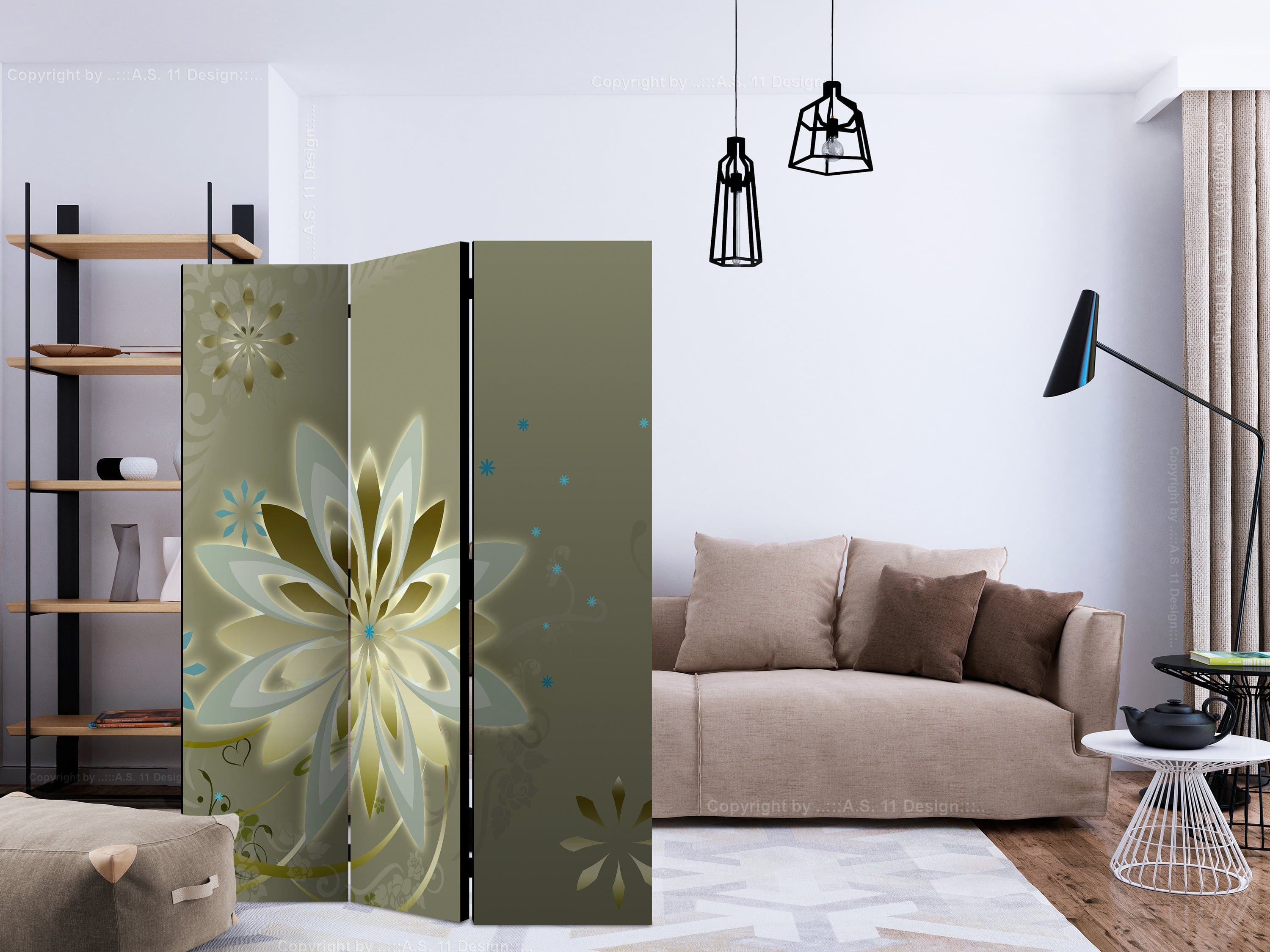 Aizslietnis 3-daļīgs - Dabas ģenēze (135x172cm) 135x172 cm Home Trends