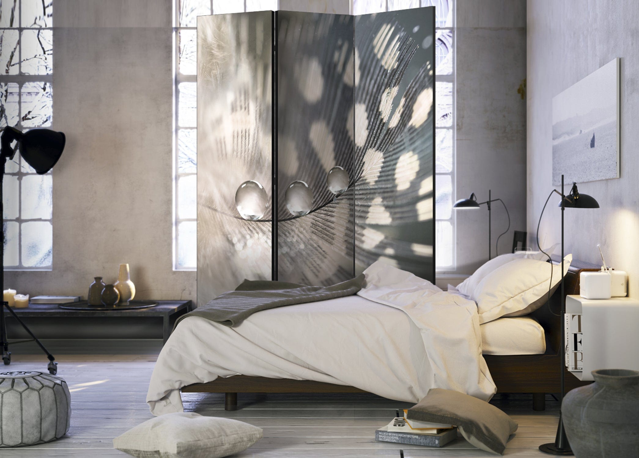 Aizslietnis 3-daļīgs - Eleganta spalva (135x172cm) 135x172 cm Home Trends