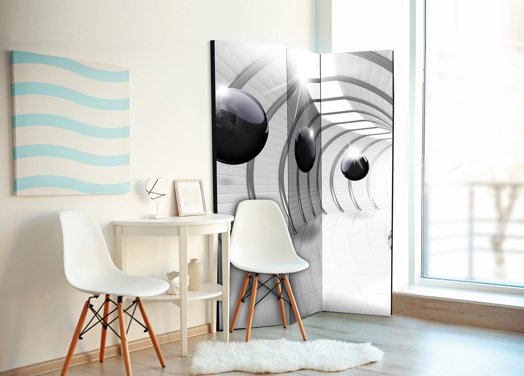 Aizslietnis 3-daļīgs - Futūristisks tunelis 1 (135x172cm) 135x172 cm Home Trends