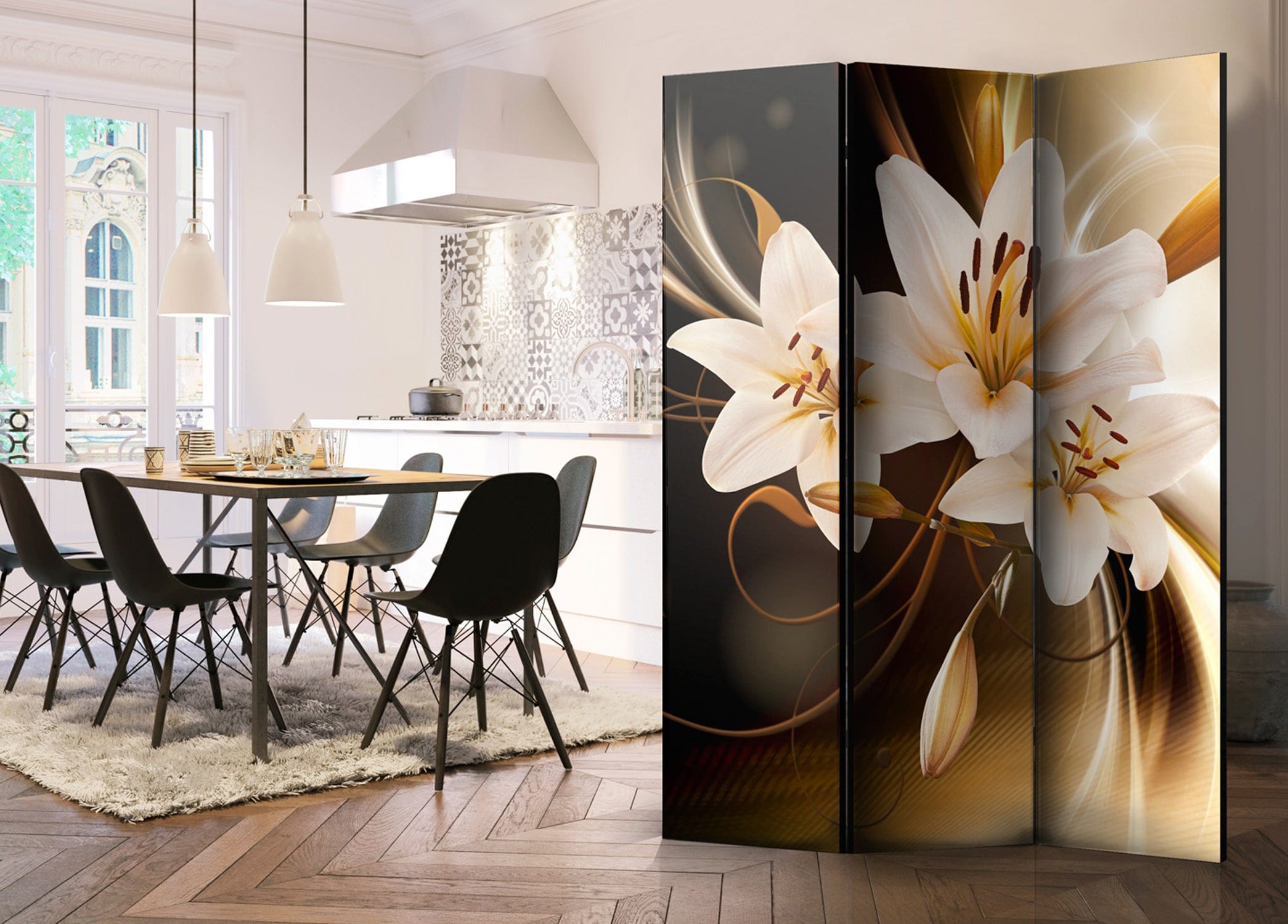Aizslietnis 3-daļīgs - Gaismas aplis (135x172cm) 135x172 cm Home Trends