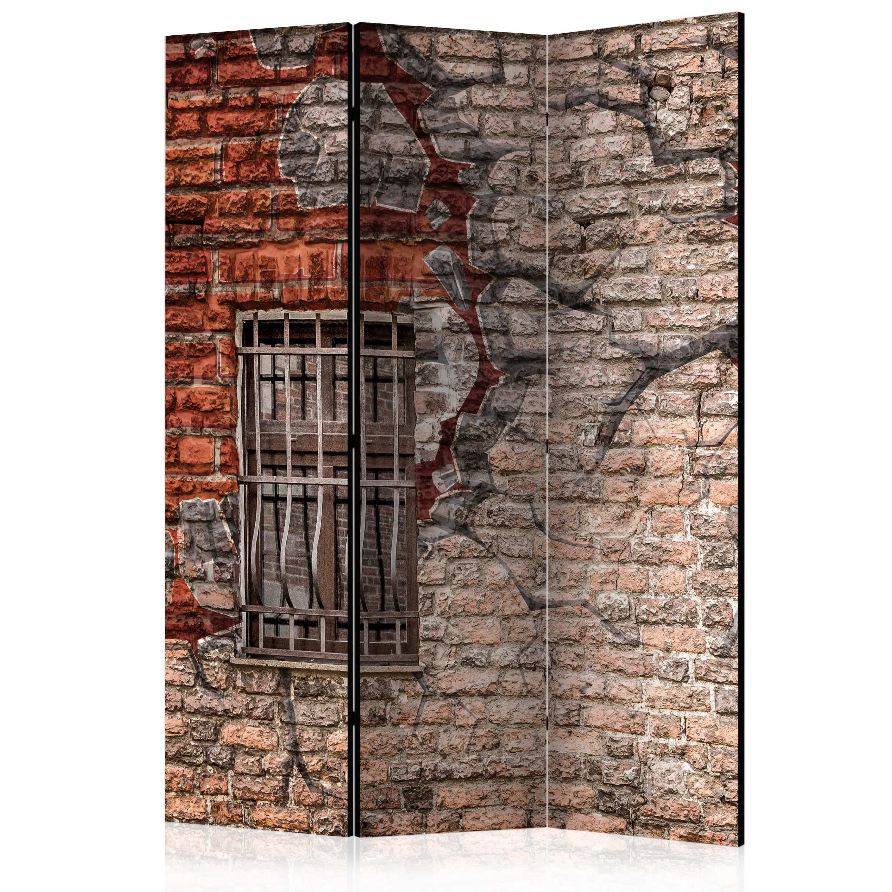 Aizslietnis 3-daļīgs - Grafiti ar logu (135x172cm) 135x172 cm Home Trends