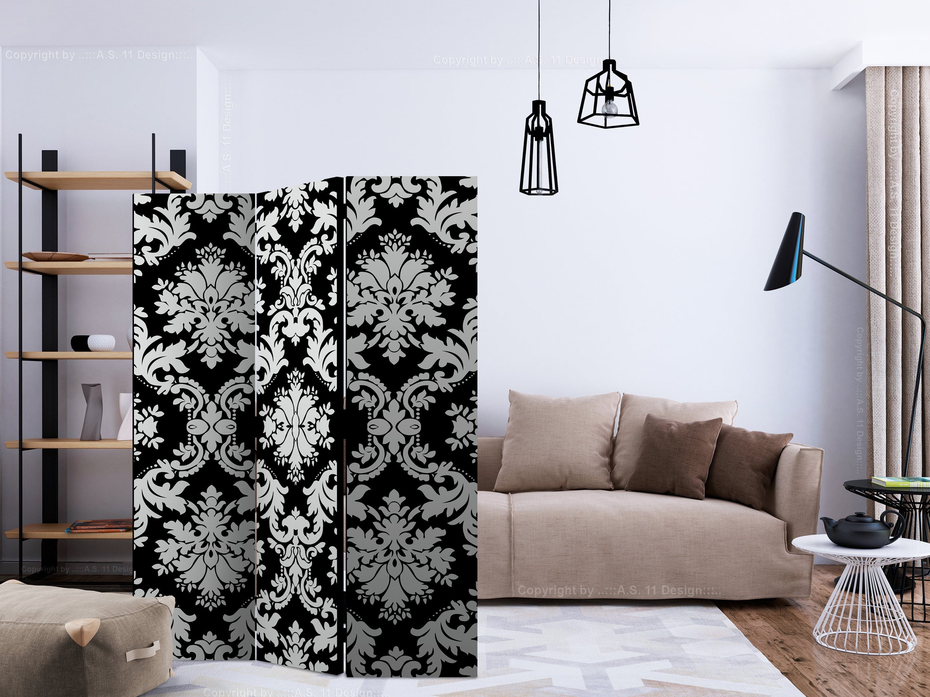 Aizslietnis 3-daļīgs - Greznuma pieskāriens (135x172cm) 135x172 cm Home Trends