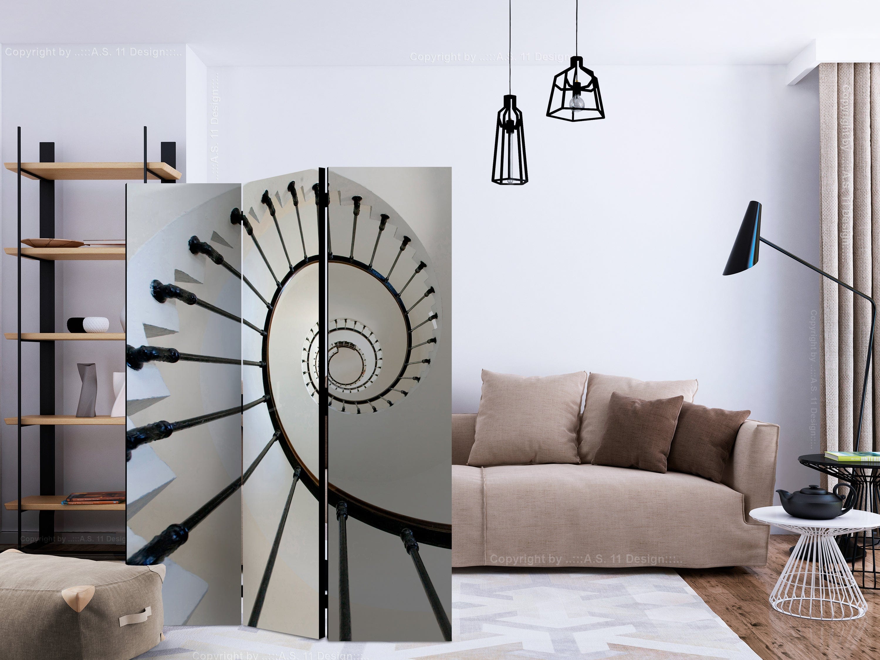 Aizslietnis 3-daļīgs - Kāpnes (bāka) (135x172cm) 135x172 cm Home Trends