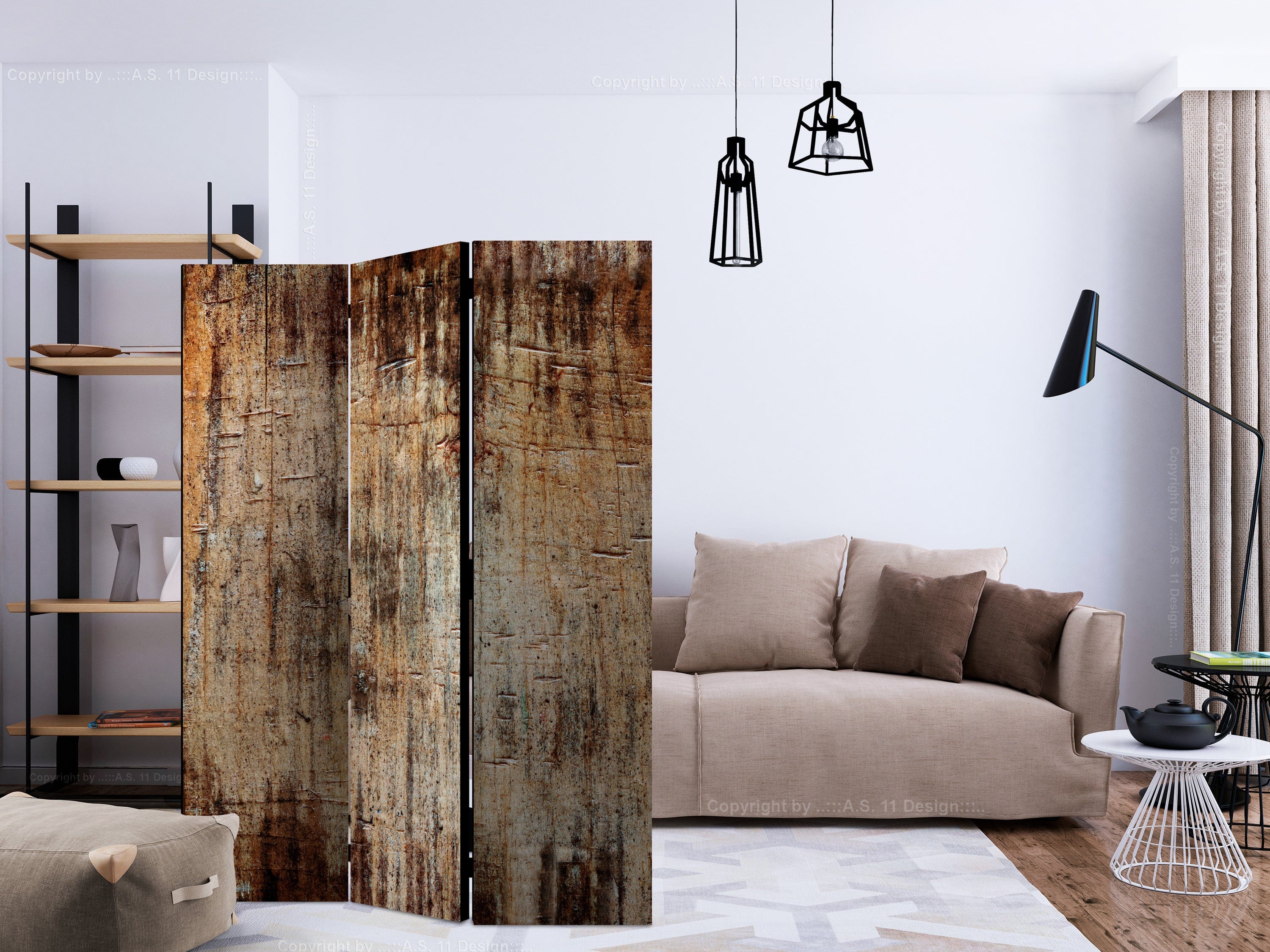 Aizslietnis 3-daļīgs - Koku miza (135x172cm) 135x172 cm Home Trends