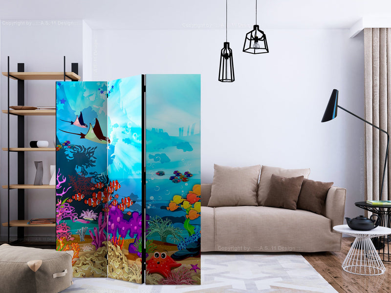 Aizslietnis 3-daļīgs - Krāsainas zivis (135x172cm) 135x172 cm Home Trends