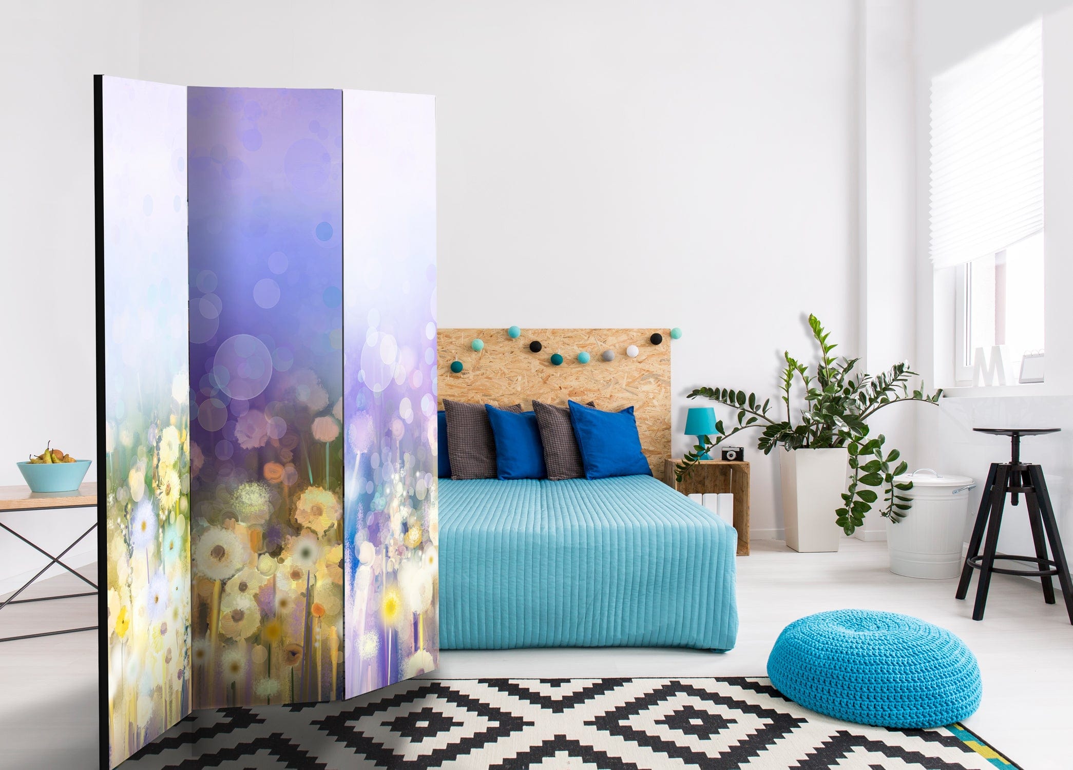Aizslietnis 3-daļīgs - Krāsota pļava (135x172cm) 135x172 cm Home Trends